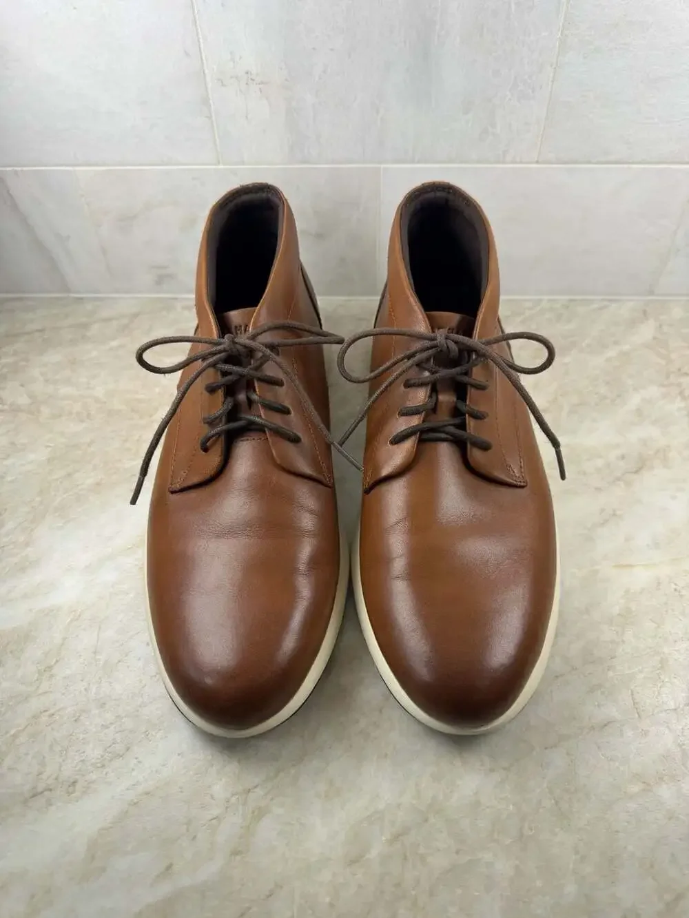 Cole Haan Grand Troy Leather Chukka Boots British Tan Size 9.5